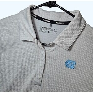 Nike Golf UNC Tar Heels Dri-FIT Long Sleeve Polo Shirt Womens Medium